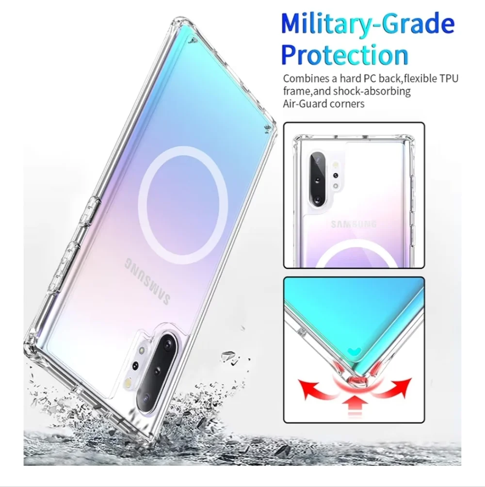 Samsung Galaxy Note 10 Plus Clear Case - Clear with MagSafe